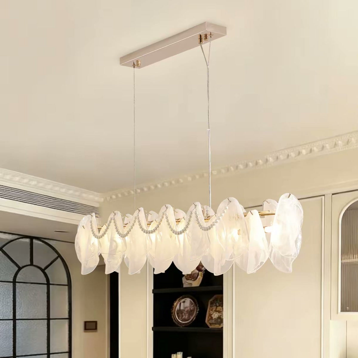 French Cloud Glass Pearl Chandelier — PALERILL AM0297