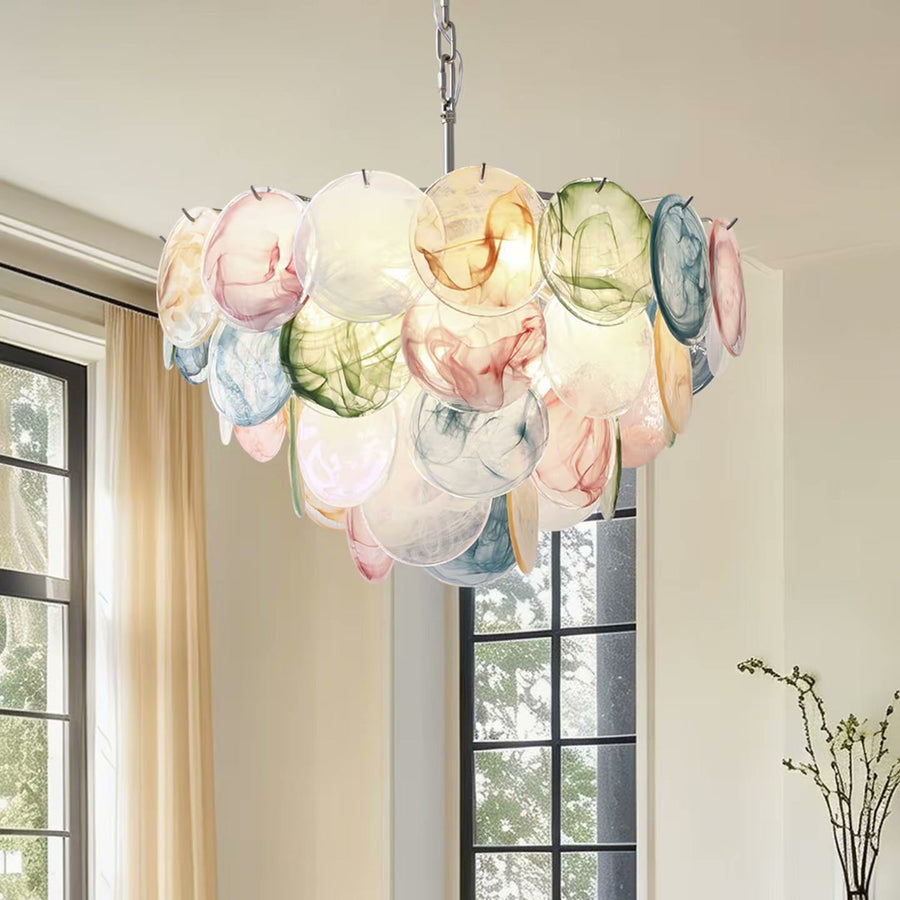 Murano Colour Glass Chandelier — PALERILL AM0298