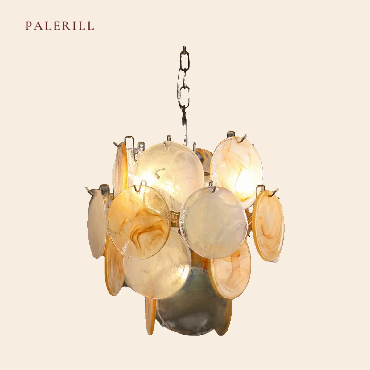 PALERILL AM0300 — Murano Hand-Blown Glass Chandelier (view 2)