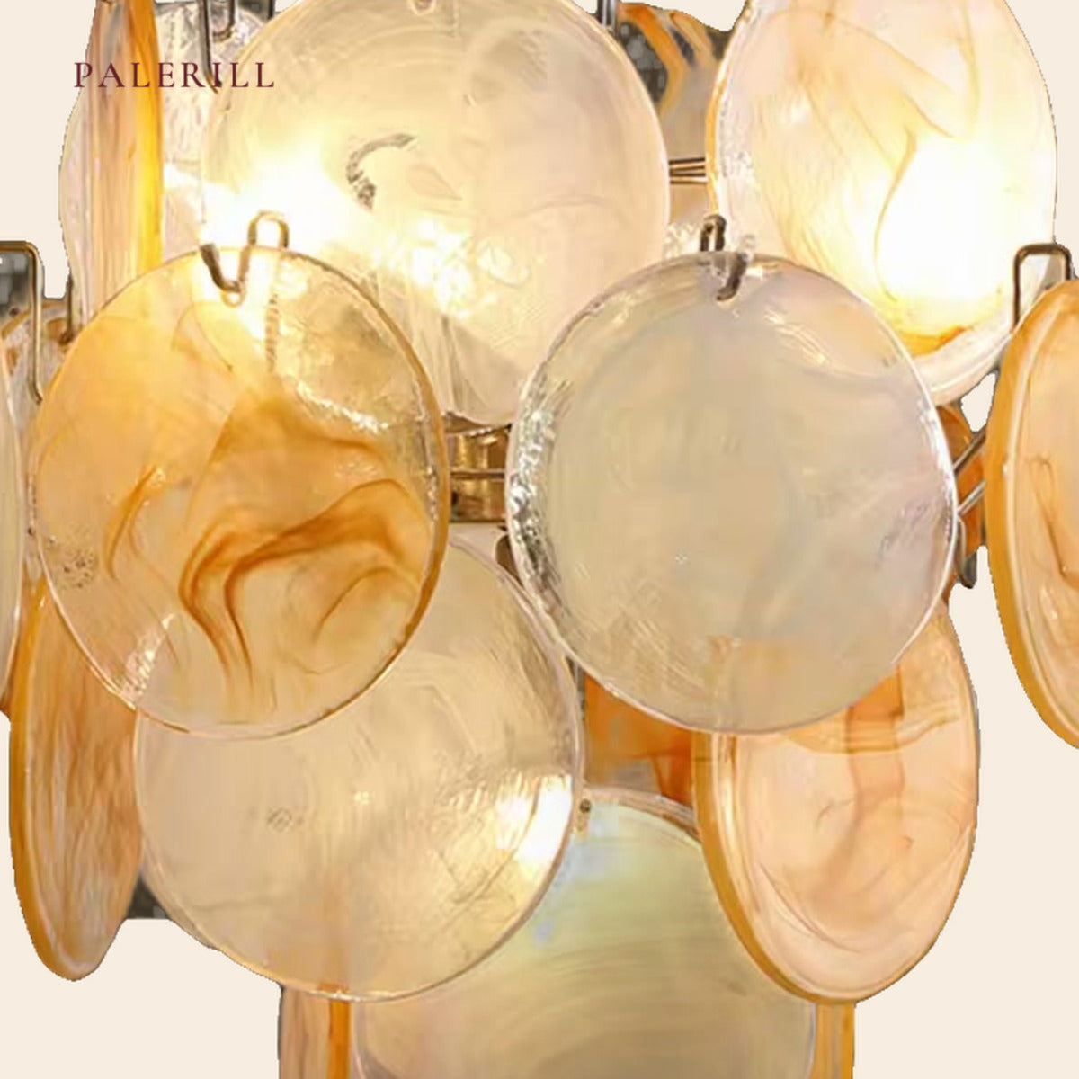 PALERILL AM0300 — Murano Hand-Blown Glass Chandelier (view 3)