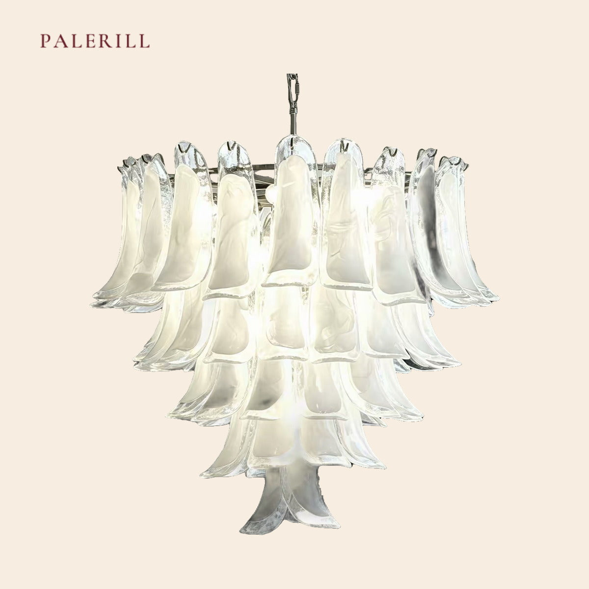 PALERILL AM0306 — Murano French Crystal Stairwell Chandelier (view 3)