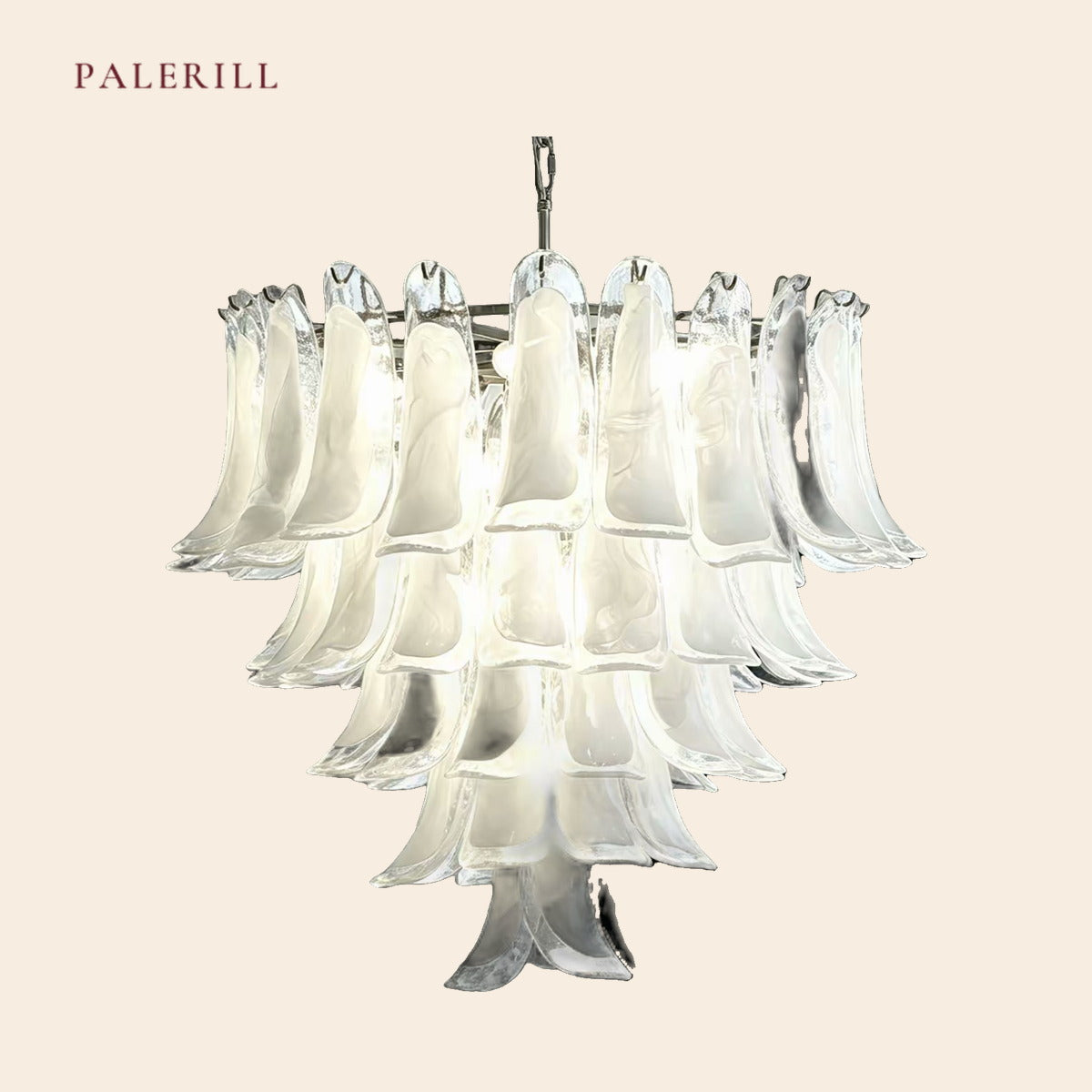 PALERILL AM0306 — Murano French Crystal Stairwell Chandelier (view 4)
