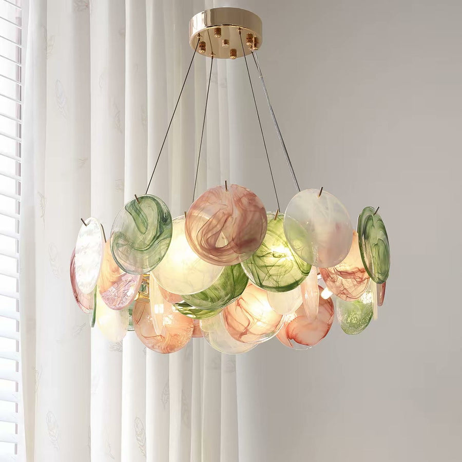 Designer Murano Colour Glass Chandelier — PALERILL AM0309