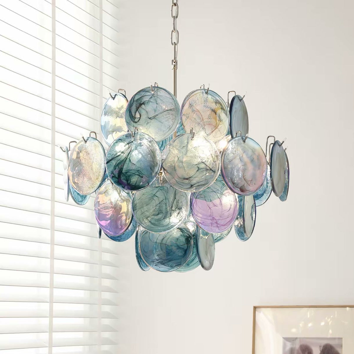 French Vintage Bubble Glass Chandelier — PALERILL AM0315
