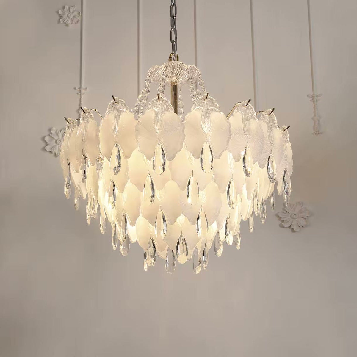 French Cream Linear Island Chandelier — PALERILL AM0319
