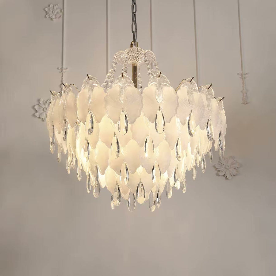 French Cream Linear Island Chandelier — PALERILL AM0319
