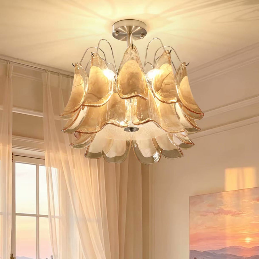 French Nanyang Glass Chandelier — PALERILL AM0321