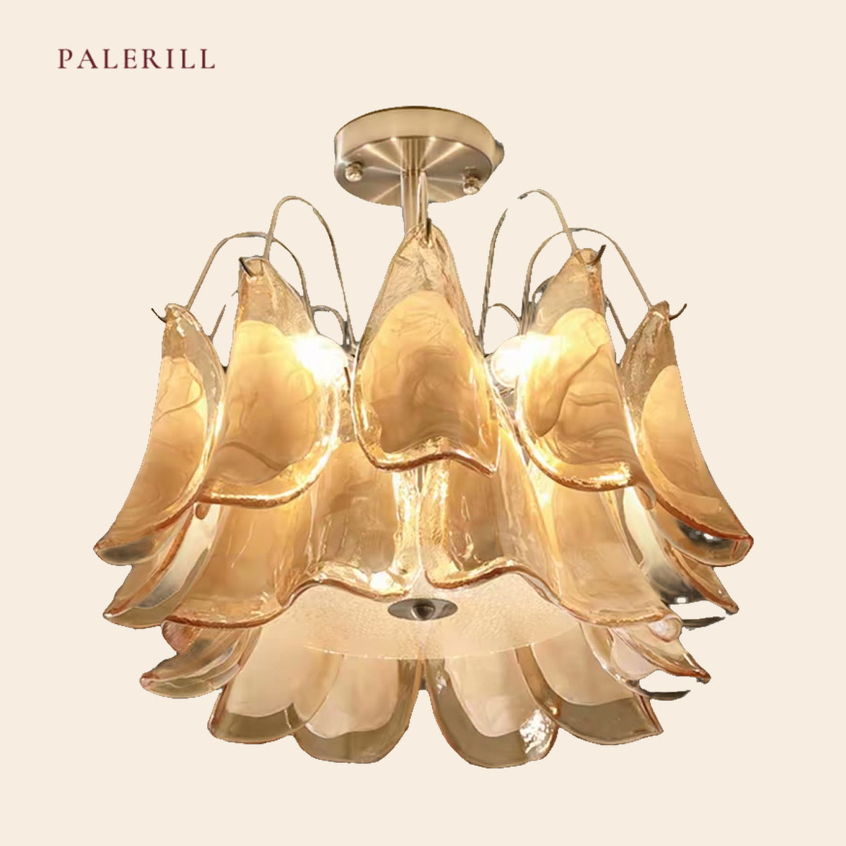 PALERILL AM0321 — French Nanyang Glass Chandelier (view 3)