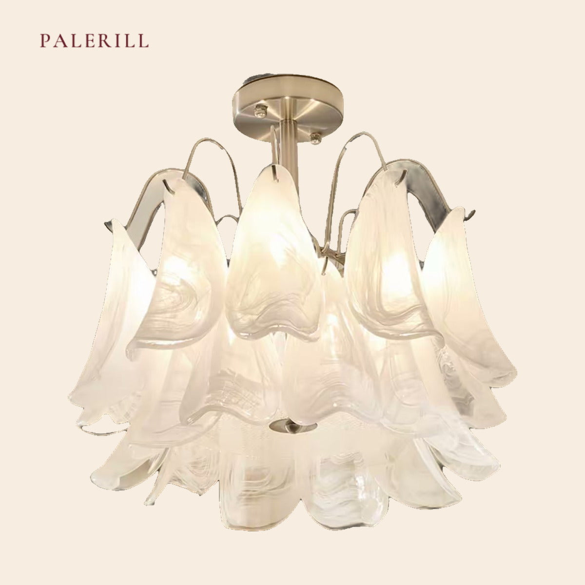 PALERILL AM0321 — French Nanyang Glass Chandelier (view 4)