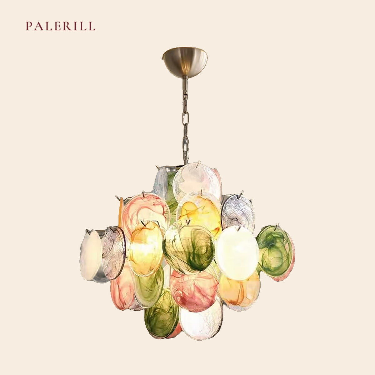 Murano Monet Garden Glass Chandelier — PALERILL AM0327