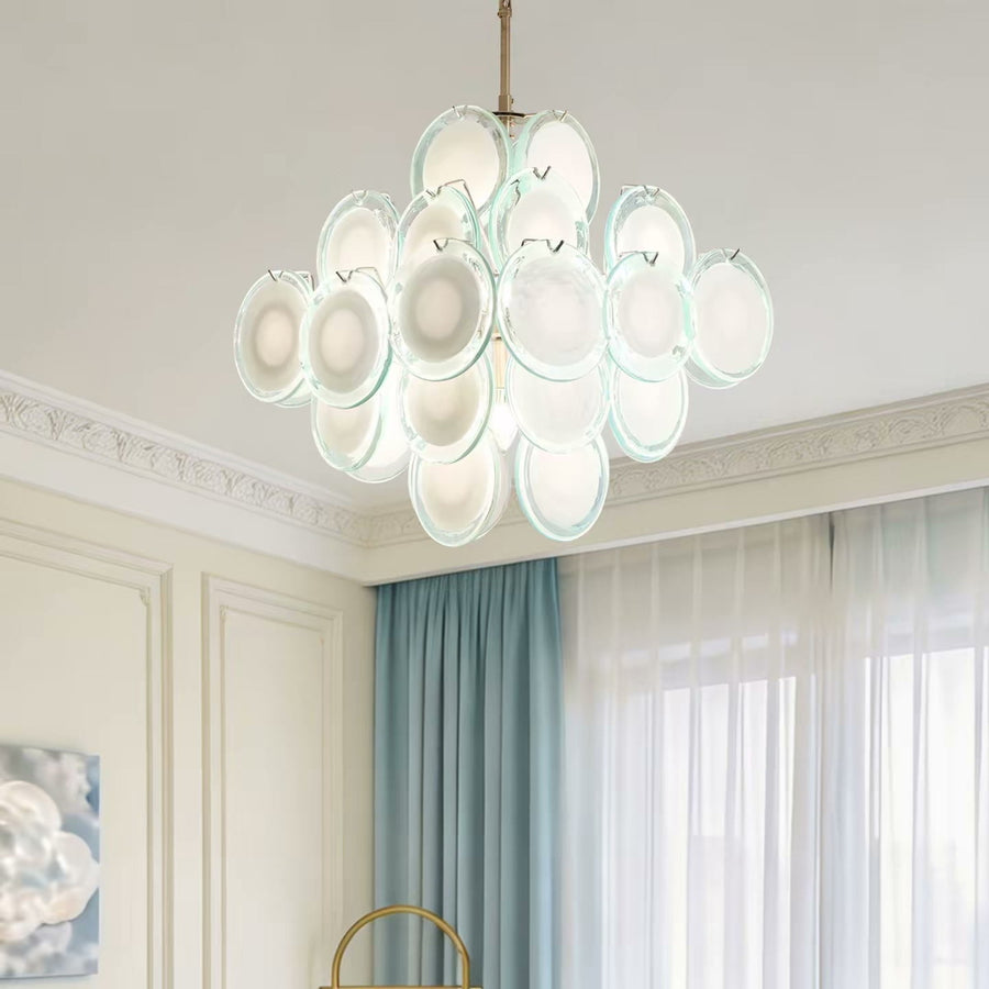 French Cream Glass Chandelier — PALERILL AM0328