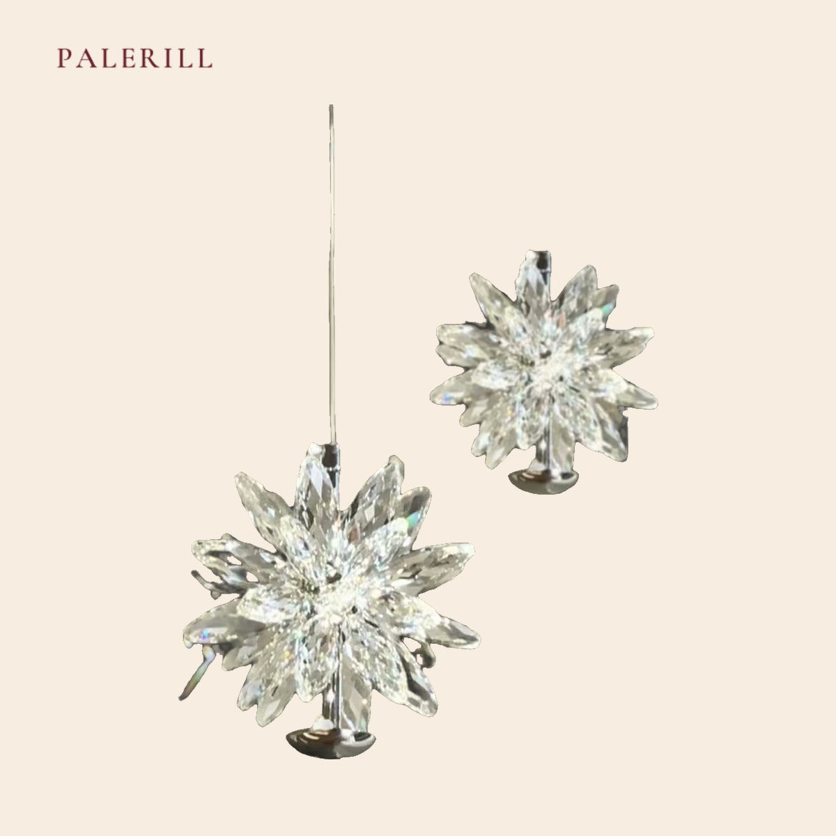 PALERILL AM0329 — Modern Crystal Bedside Pendant (view 2)