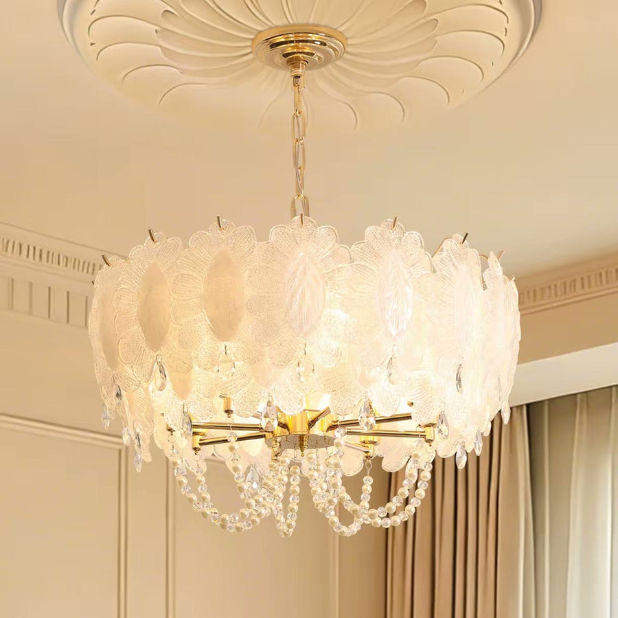 French Petal Pearl Chandelier — PALERILL AM0340