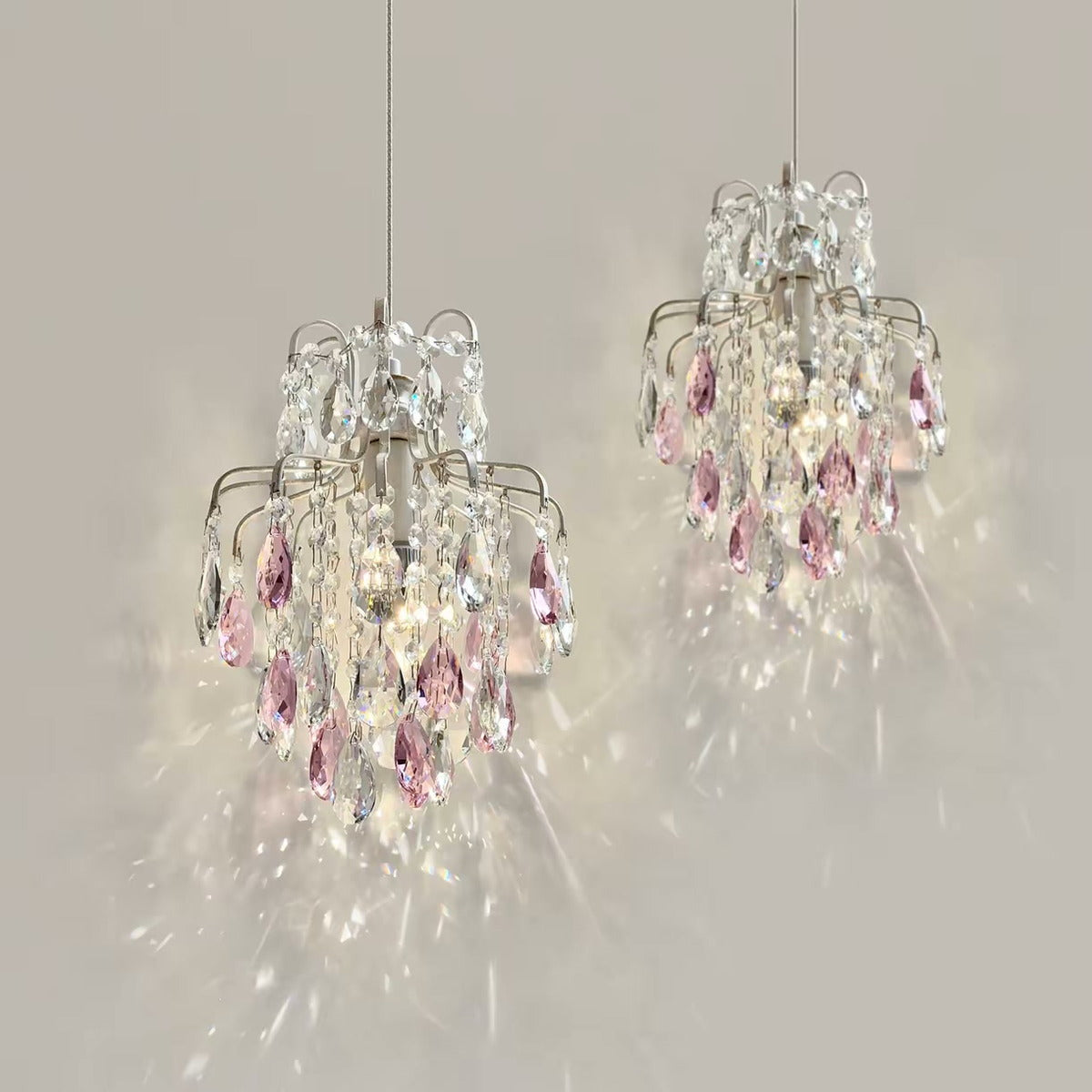 French Vintage Crystal Pendant Light — PALERILL AM0349
