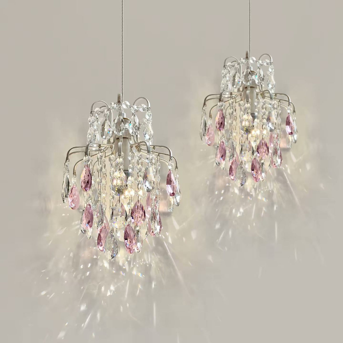 PALERILL AM0349 — French Vintage Crystal Pendant Light (view 2)