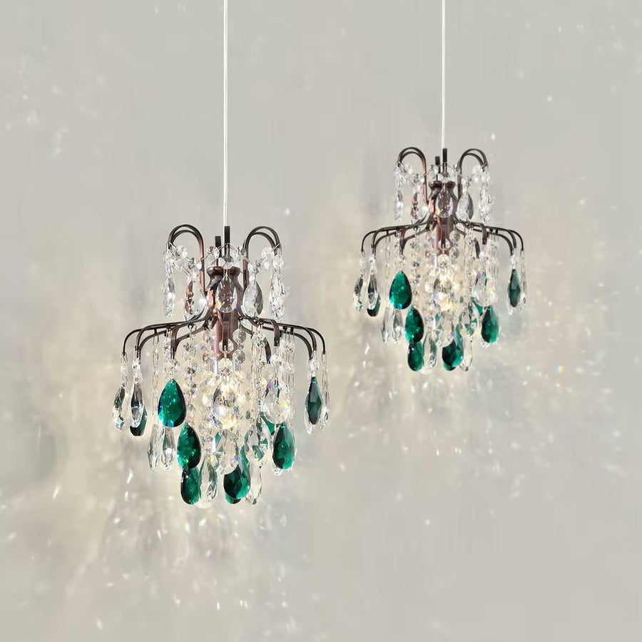 French Emerald Crystal Pendant — PALERILL AM0357