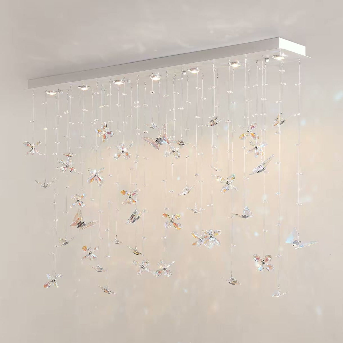 French Butterfly Crystal Ceiling Light — PALERILL AM0277