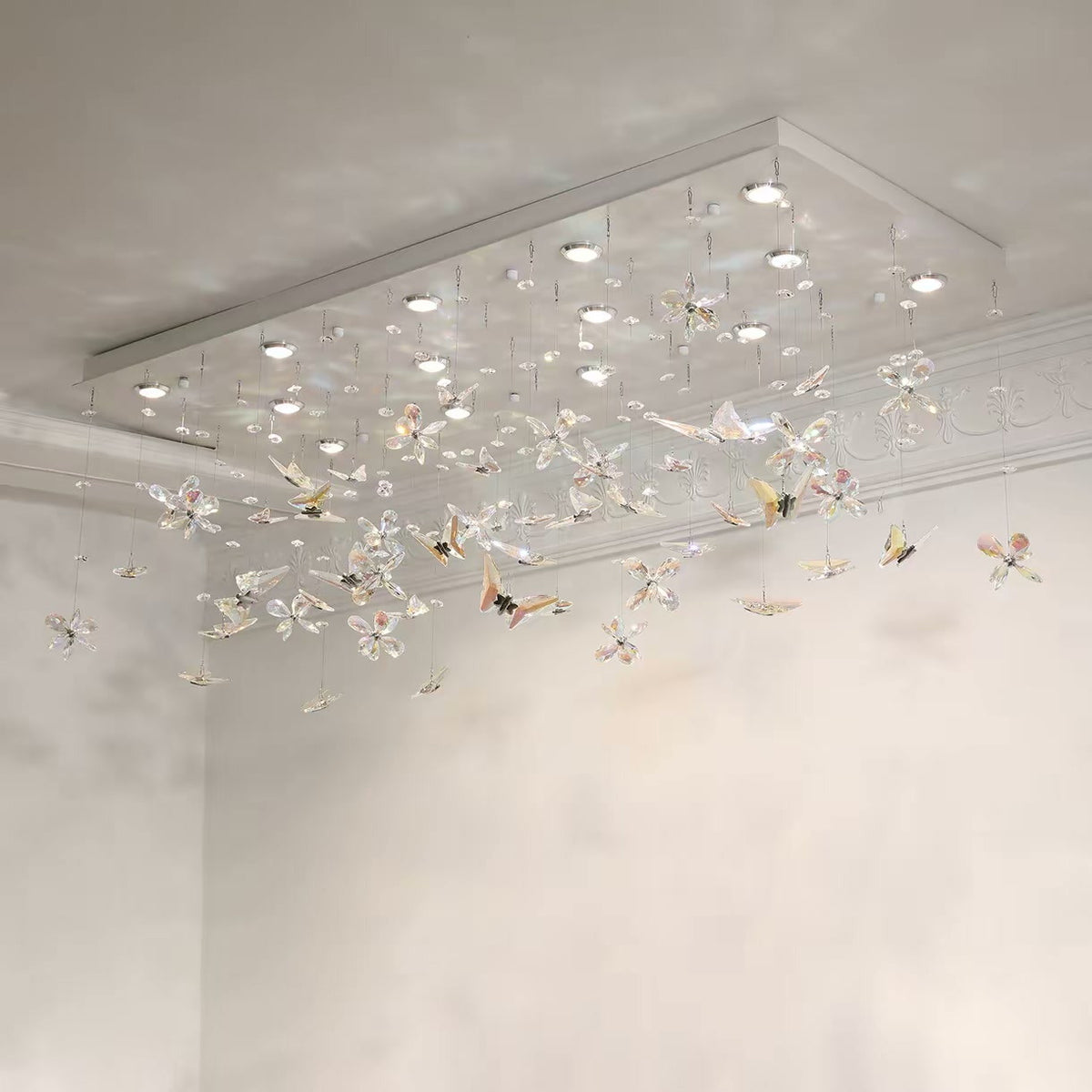 PALERILL AM0277 — French Butterfly Crystal Ceiling Light (view 4)