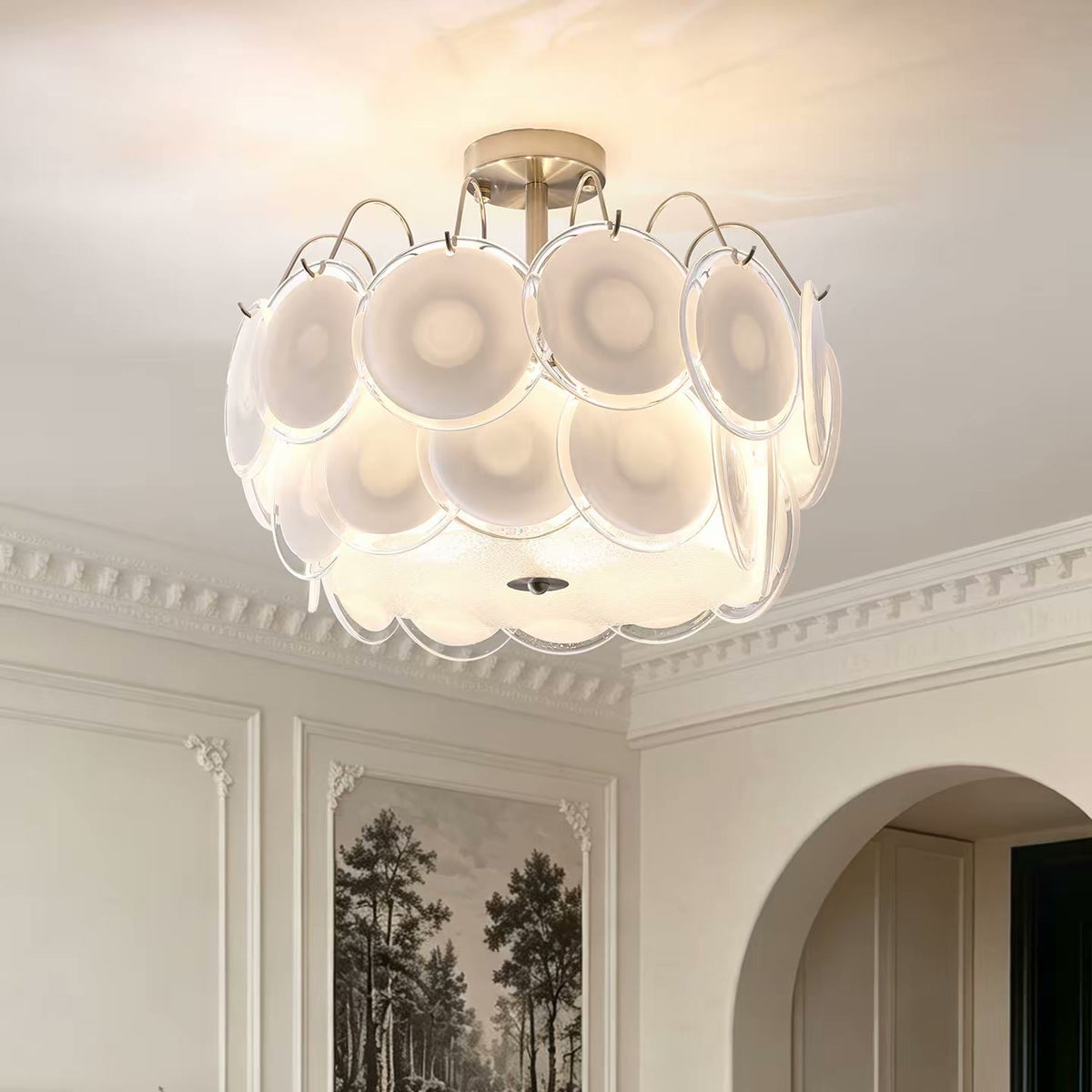 PALERILL AM0279 — Murano French Glass Ceiling Light (view 2)