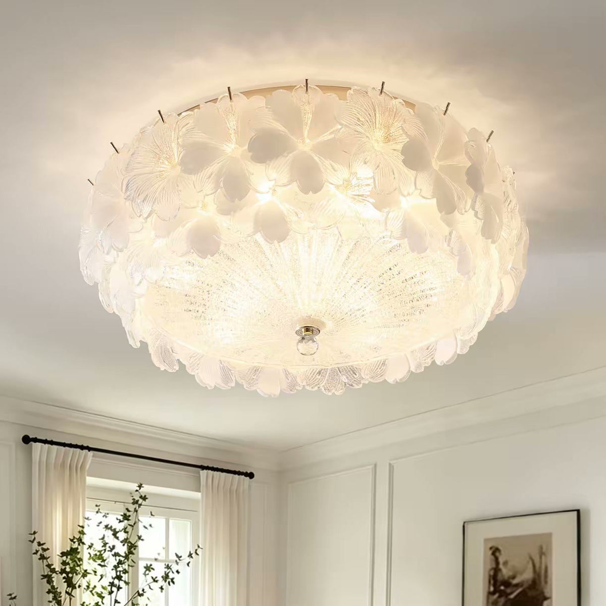 PALERILL AM0280 — French Crystal Glass Ceiling Light (view 4)