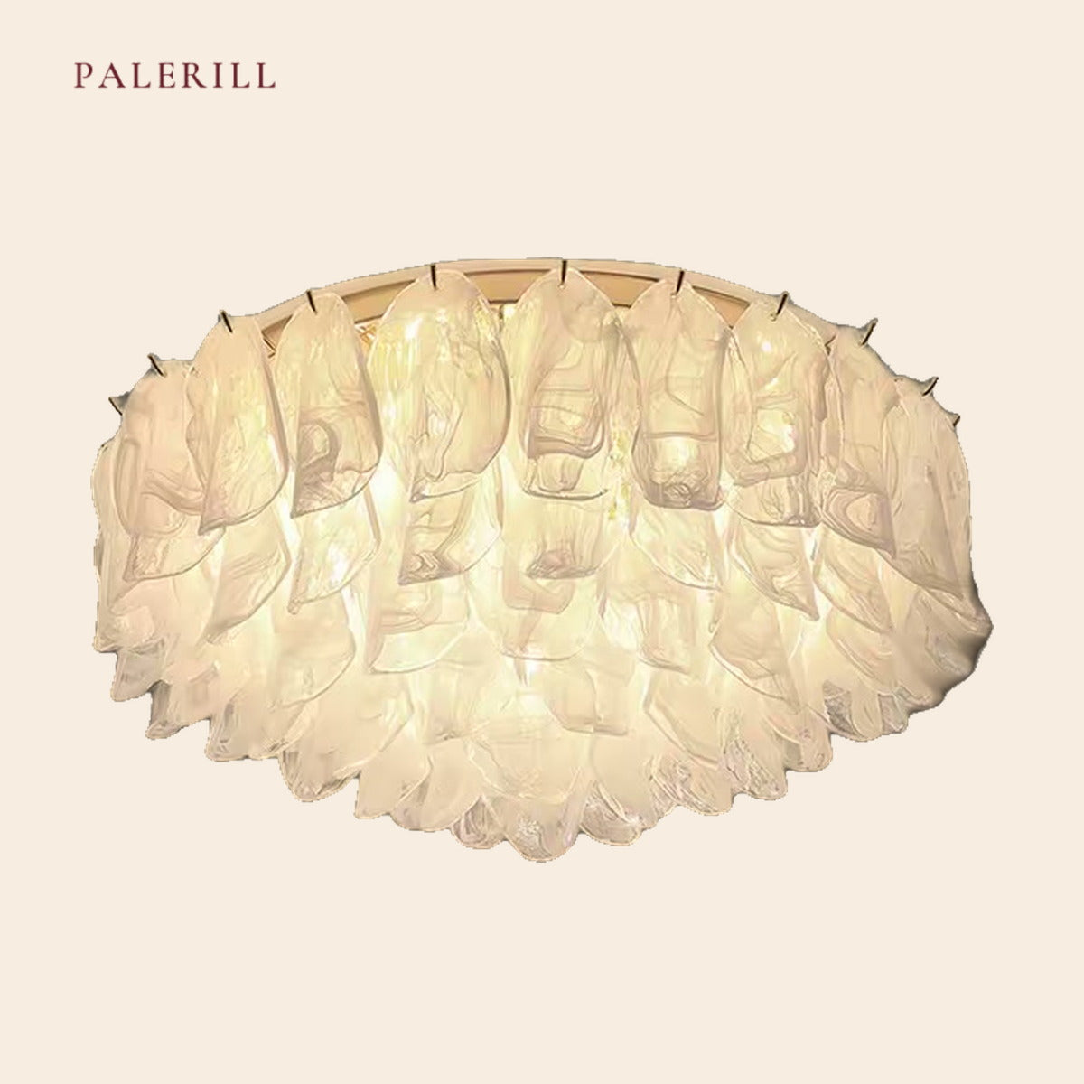 PALERILL AM0352 — French Cloud Glass Ceiling Light (view 2)