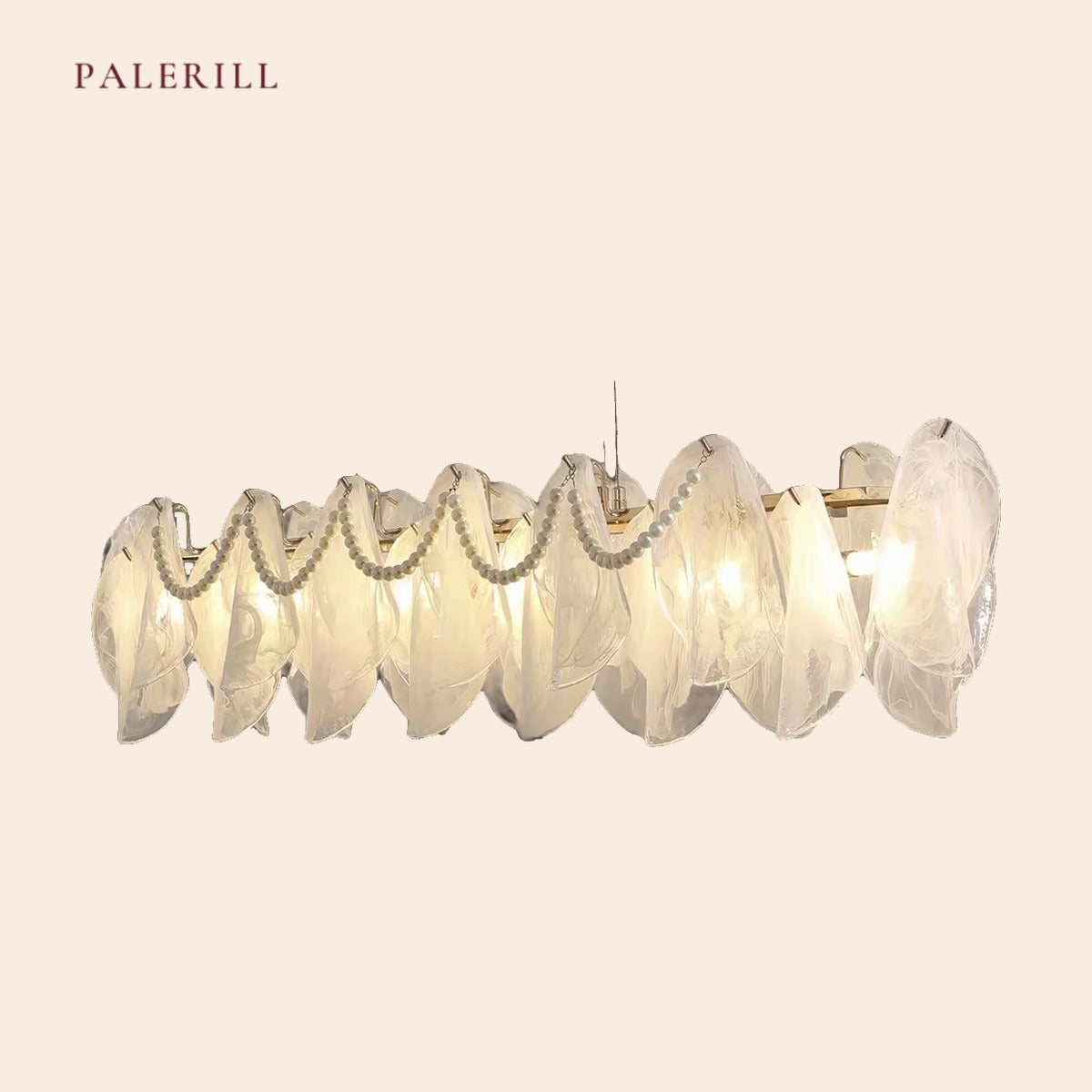 PALERILL AM0352 — French Cloud Glass Ceiling Light (view 3)