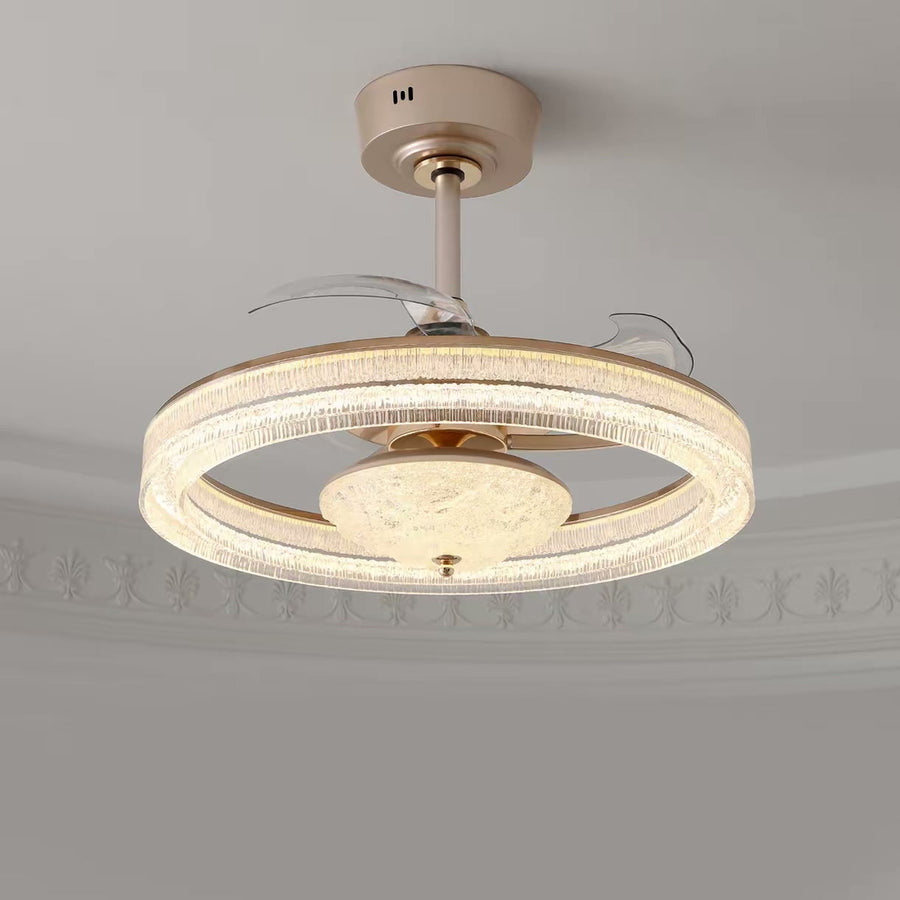 French Retractable Ceiling Fan Light — PALERILL AM0332
