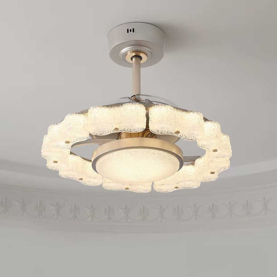 French Cream Ceiling Fan Light — PALERILL AM0359