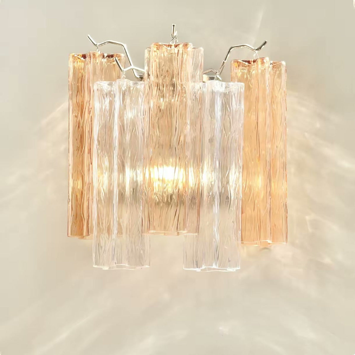 Murano Ribbed Glass Wall Light — PALERILL AM0364
