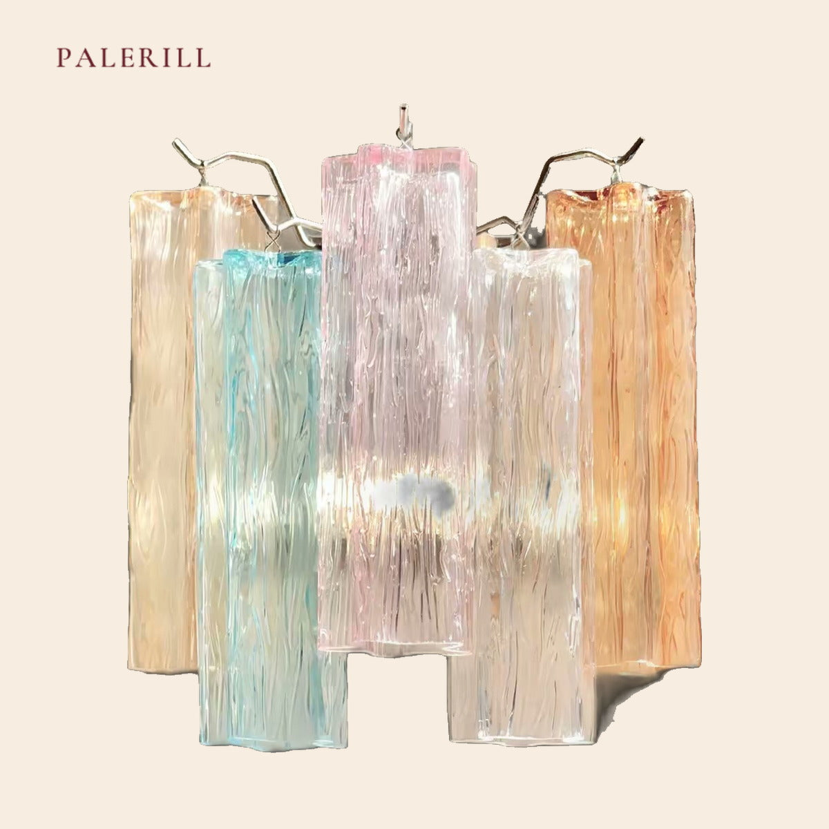 Murano Ribbed Glass Wall Light — PALERILL AM0364