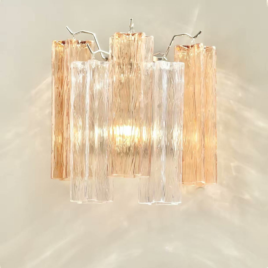 Murano Ribbed Glass Wall Light — PALERILL AM0364