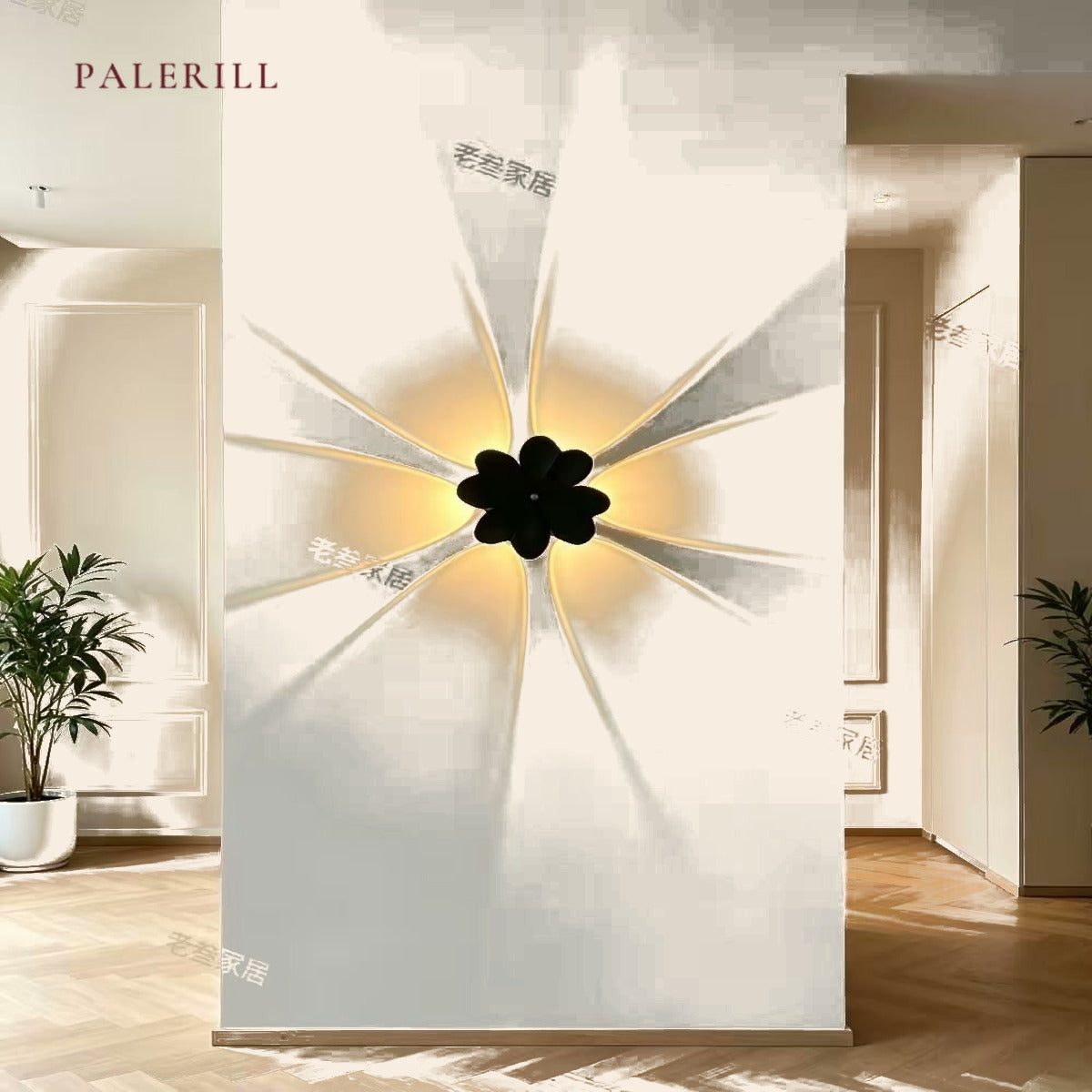 Rechargeable Four-Leaf Clover Wall Light — PALERILL AM0374