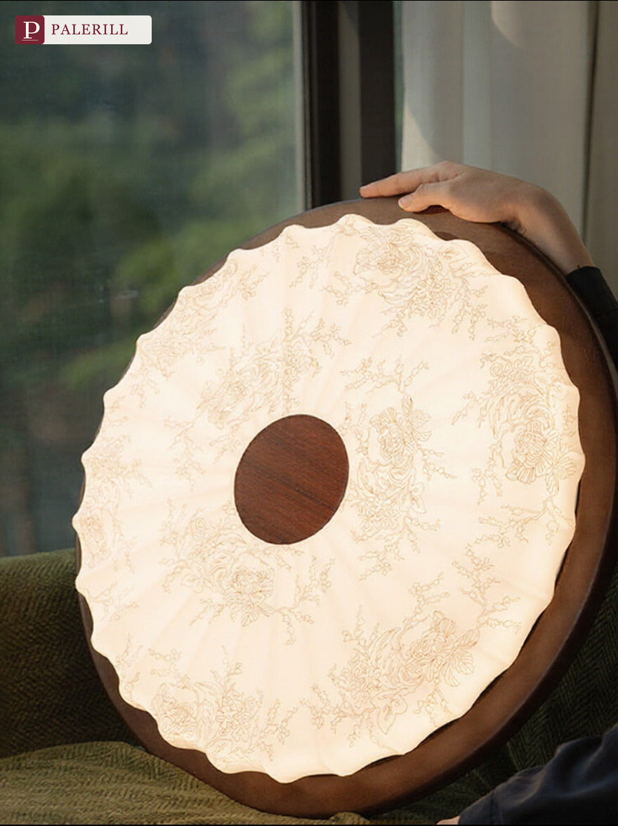 PALERILL | French Vintage Walnut-Pattern Ceiling Light