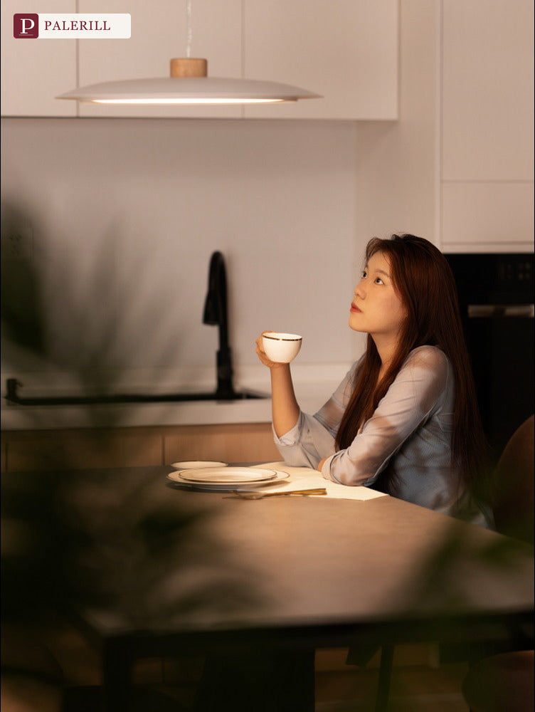PALERILL | Full-Spectrum Wood-Tone Dining Pendant Light