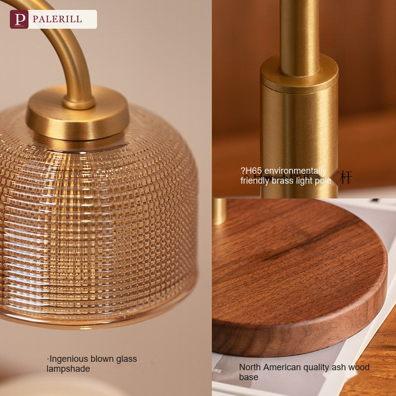PALERILL | Brass & Walnut Fragrance Warmer Lamp