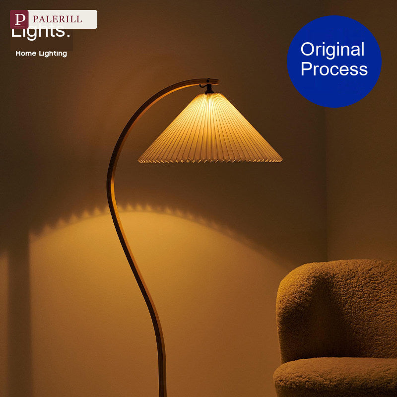 PALERILL | Bauhaus Solid Wood Dimmable Floor Lamp
