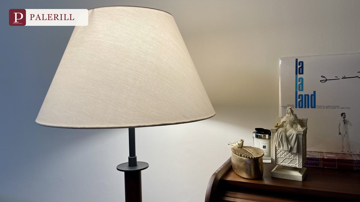 PALERILL | Mid-Century Solid Wood Dimmable Floor Lamp