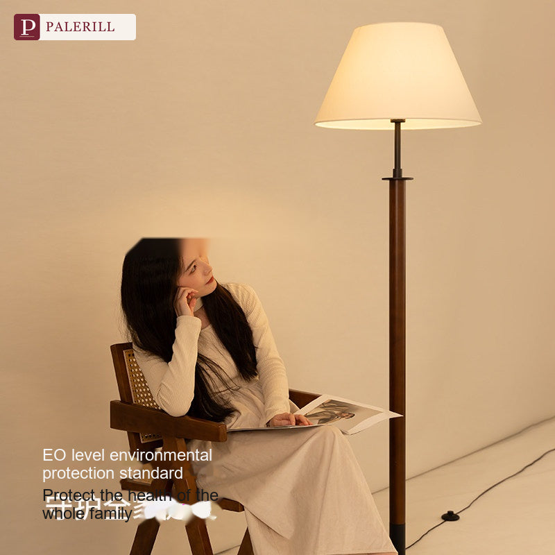 PALERILL | Mid-Century Solid Wood Dimmable Floor Lamp II
