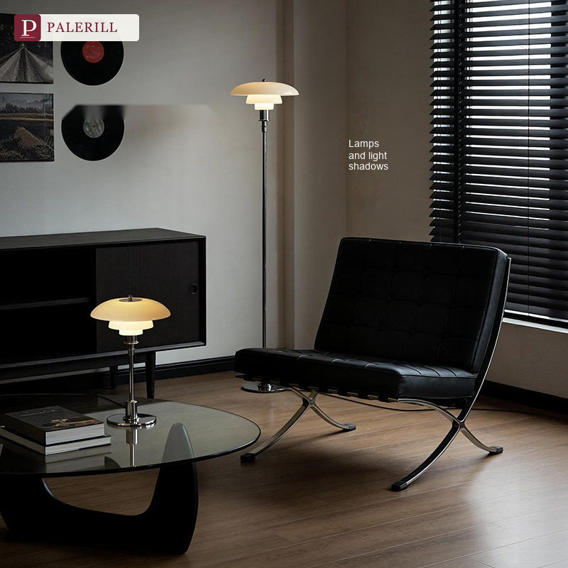 PALERILL | Danish Designer Glass Floor Lamp, PH3 Style