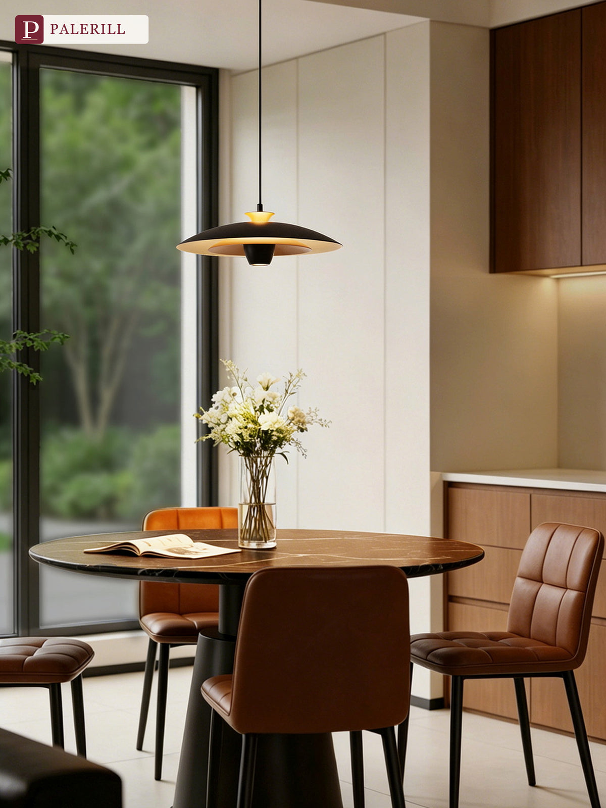 PALERILL | Pinecone Flying Saucer Dining Pendant Light