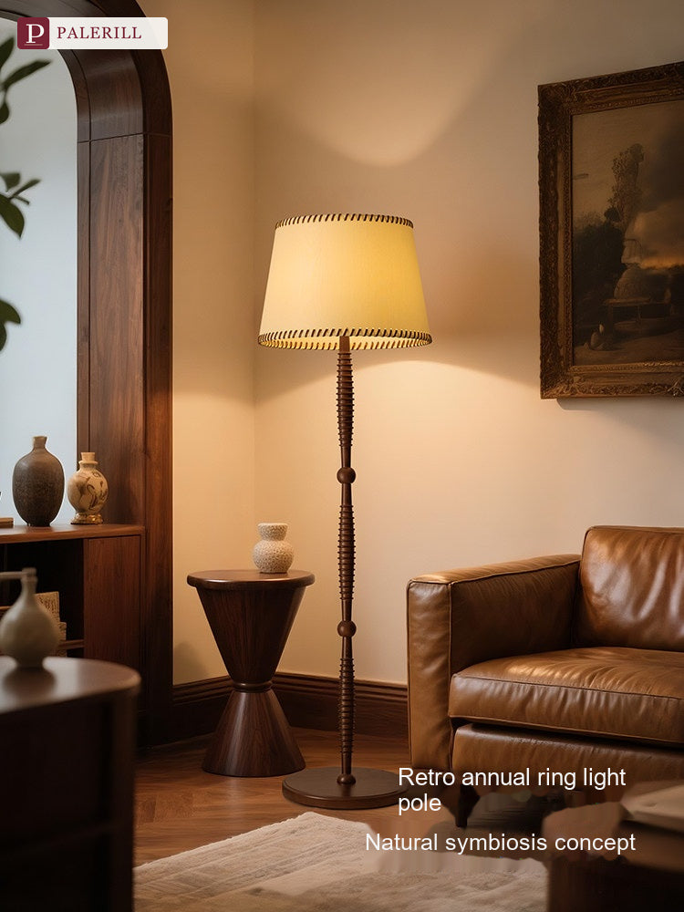 PALERILL | New Chinese Style Solid Wood Floor Lamp