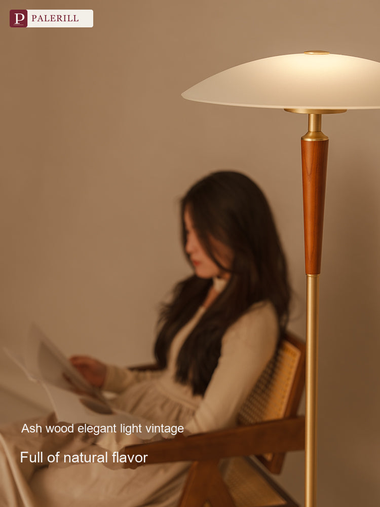 PALERILL | Mid-Century Ambient Floor Lamp, Full Spectrum