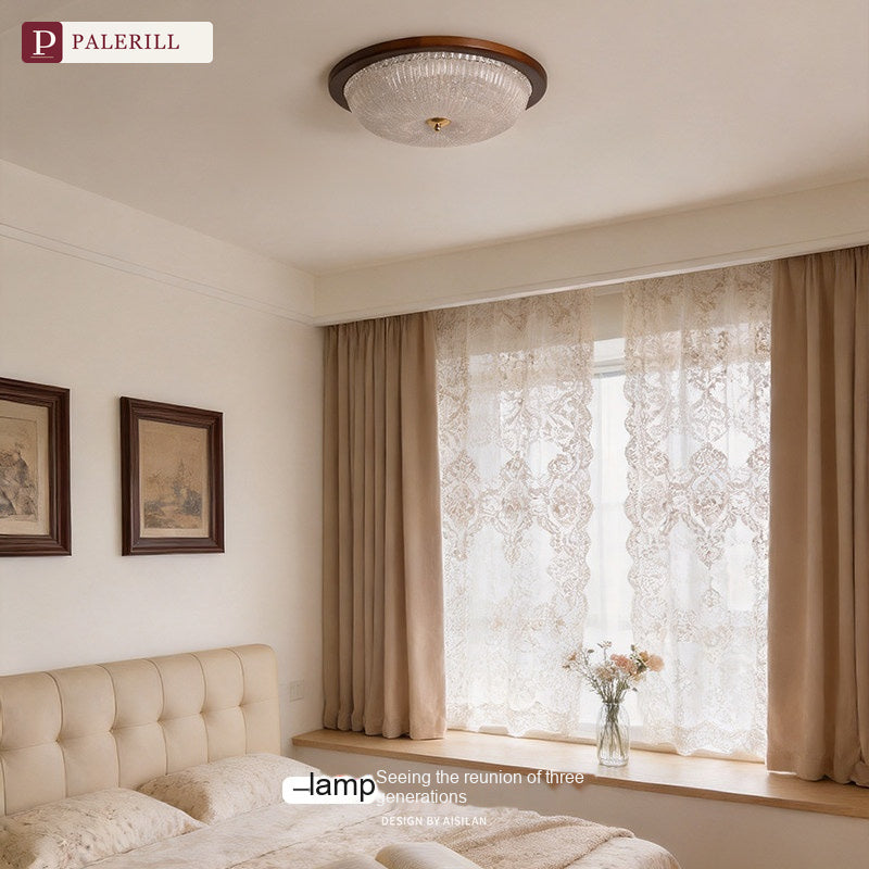 PALERILL | Mid-Century Solid Wood Eye-Care Ceiling Light