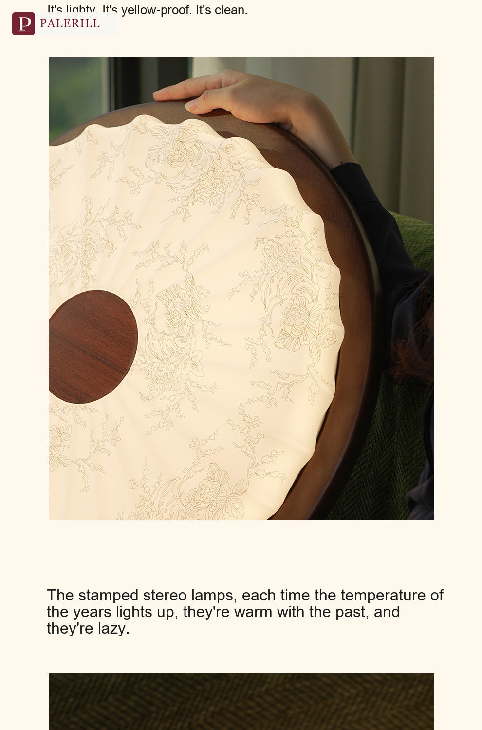 PALERILL | French Vintage Walnut-Pattern Ceiling Light