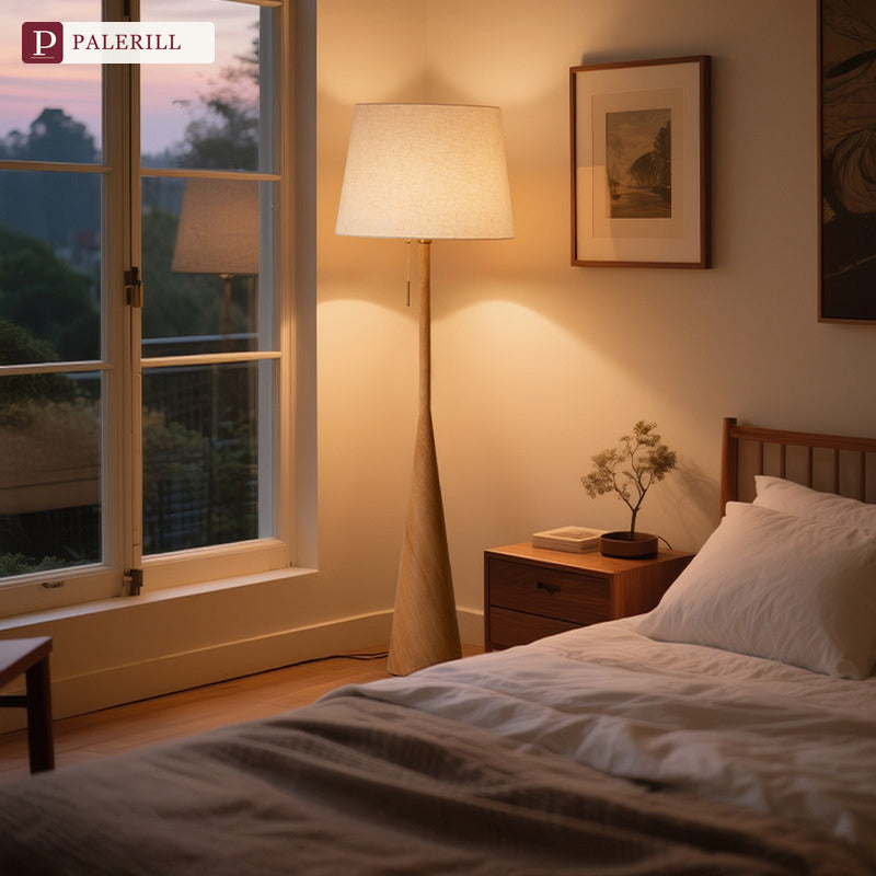 PALERILL | Natural Wood Luxury Floor Lamp