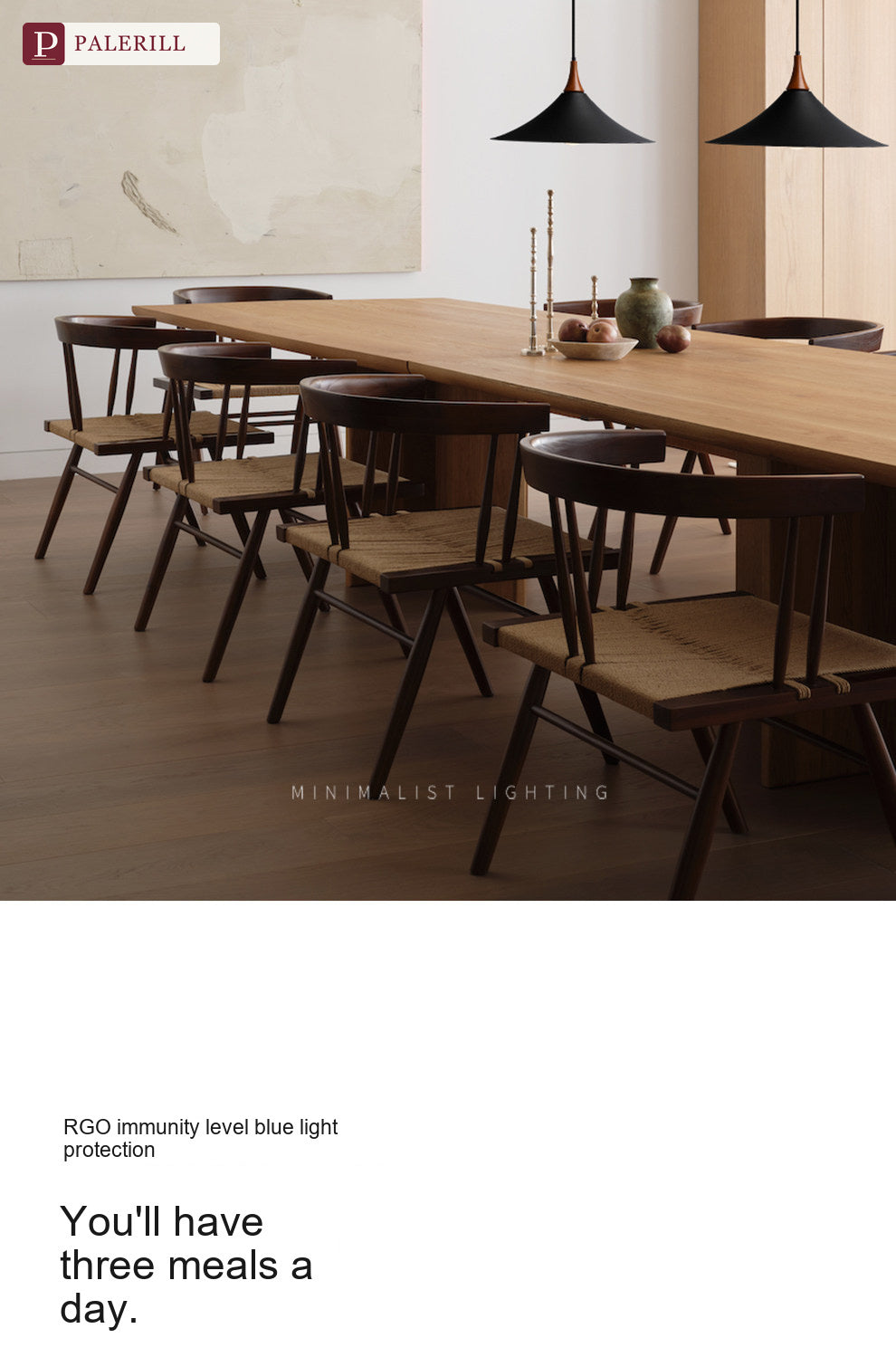 PALERILL | Italian Minimalist Wabi-Sabi Dining Pendant Light