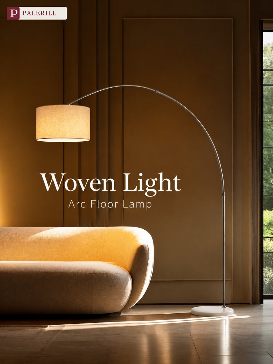 PALERILL | Modern Minimalist Arc Floor Lamp, Luxury Edition