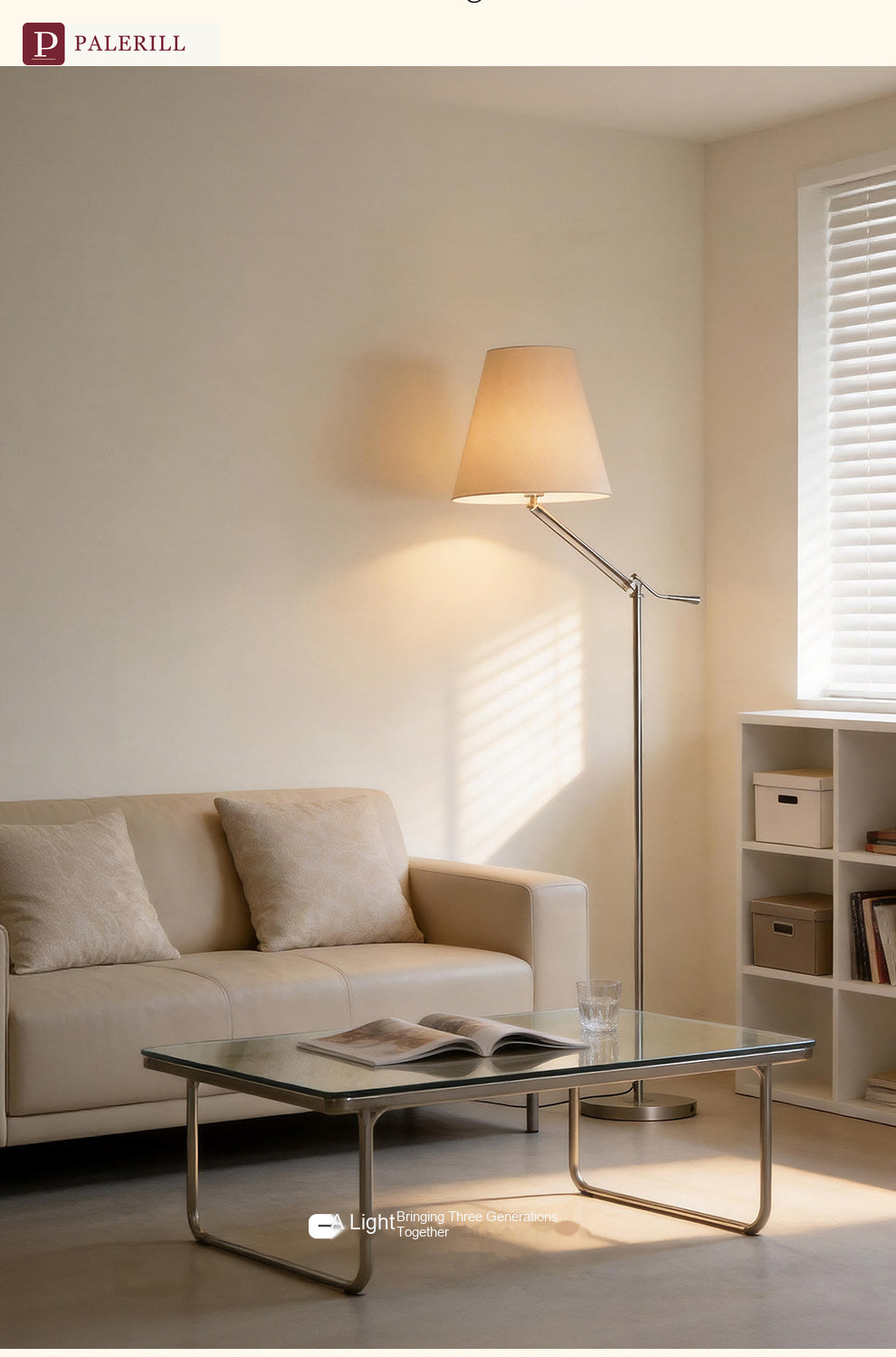 PALERILL | lampadaire de lecture italien minimaliste