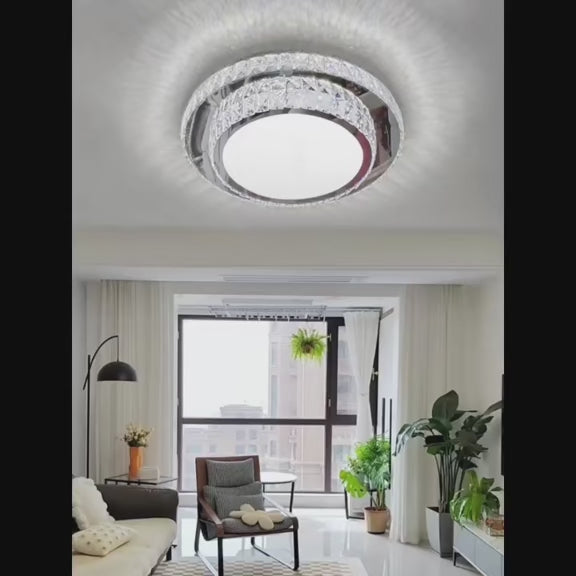 AM0442 - Round Crystal Ceiling Light