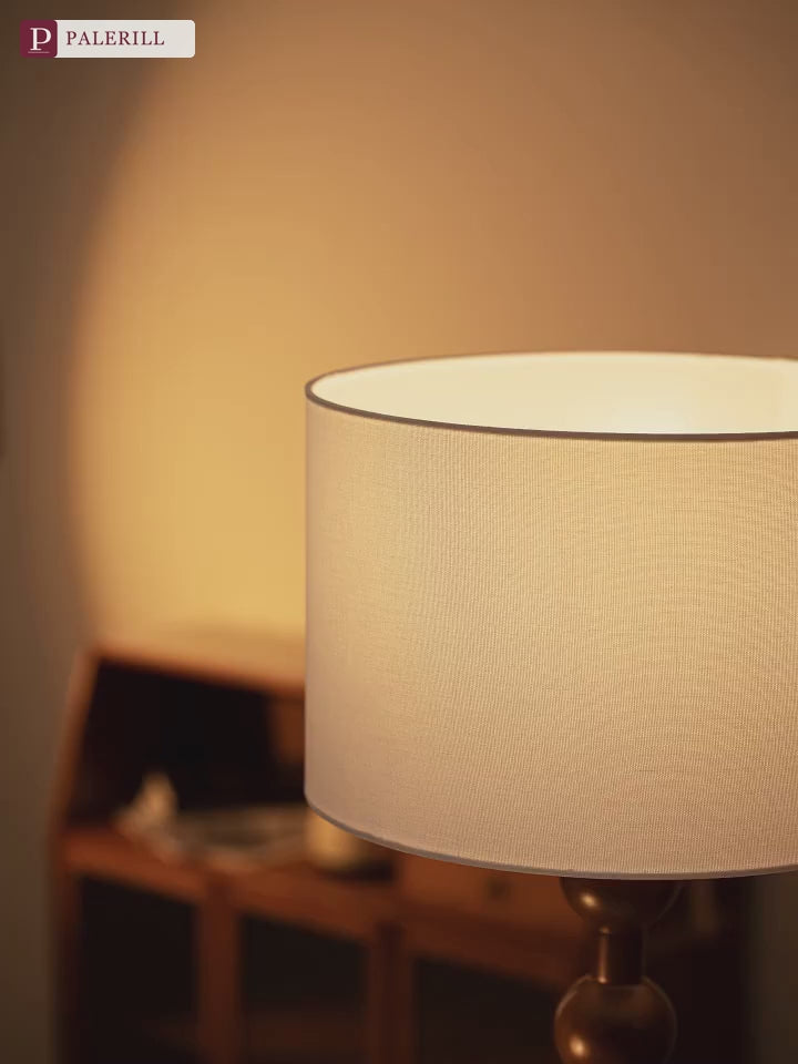 PALERILL | Mid-Century Solid Wood Full-Spectrum Floor Lamp